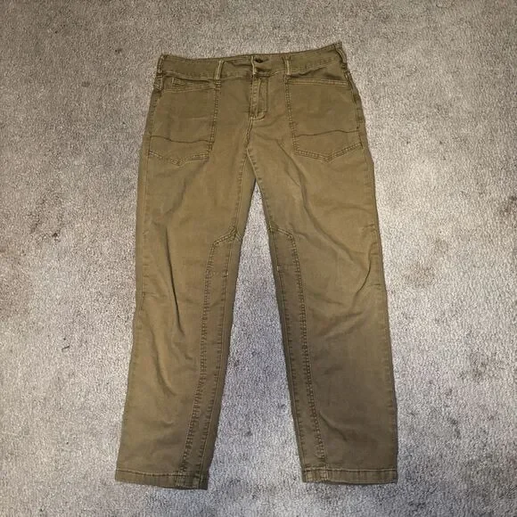 Anthropology Pilcro The Wanderer Straight Leg Pants Utility Cargo Tan | Wmn's 29 - Picture 11 of 12